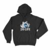 24 Life Unisex Hoodie Black