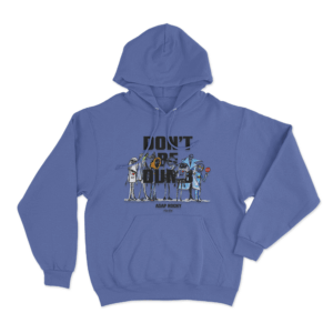 Dont Be Dumb Characters Unisex Hoodie Blue