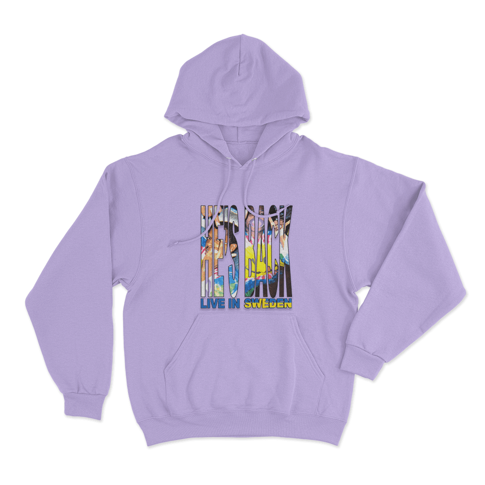 He's Back Sweden Live UnisexHe's Back Sweden Live Unisex Hoodie Purple Hes Back Sweden Live UnisexHes Back Sweden Live Unisex Hoodie Purple