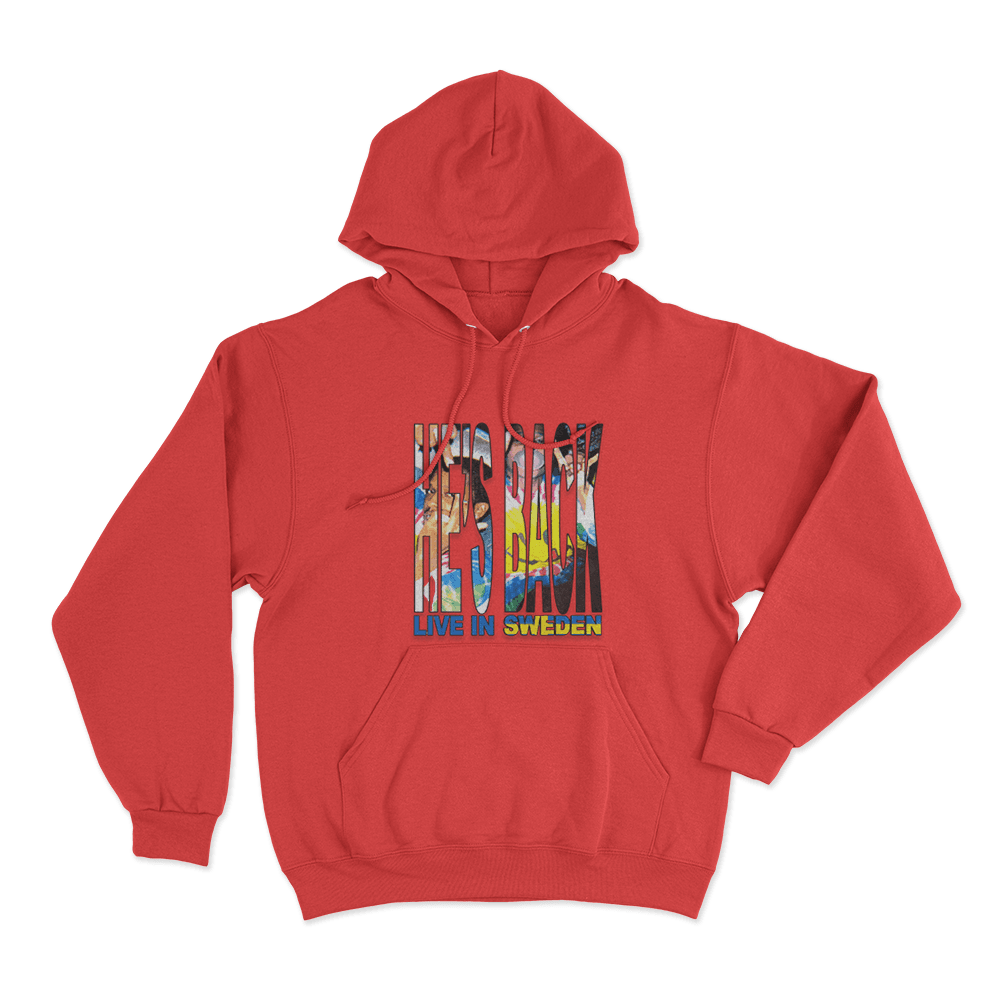 He's Back Sweden Live UnisexHe's Back Sweden Live Unisex Hoodie Red Hes Back Sweden Live UnisexHes Back Sweden Live Unisex Hoodie Red